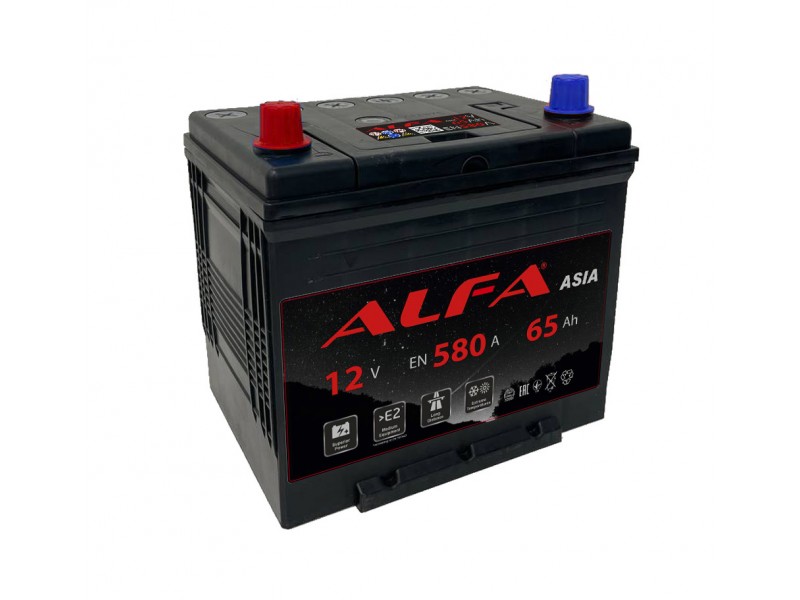Аккумулятор ALFA Asia 65 А/ч 580A L+