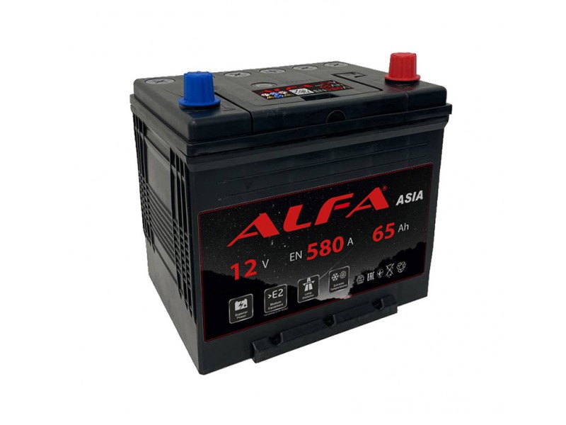 Аккумулятор ALFA Asia 65 А/ч 580A R+