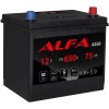 Аккумулятор ALFA Asia 75 А/ч 650A R+