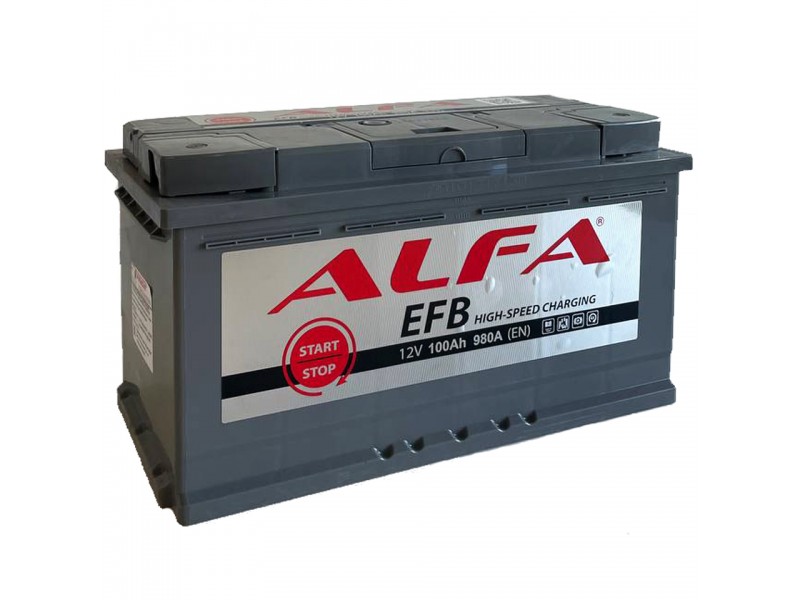 Аккумулятор ALFA EFB 100 А/ч 980A R+