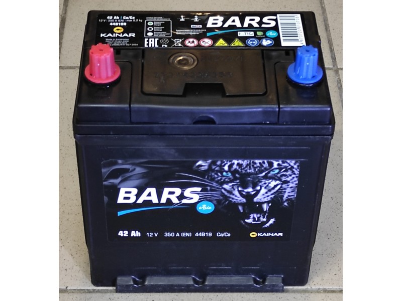 Аккумулятор BARS Asia (Kainar) 42 a/h 350 A (EN) L+