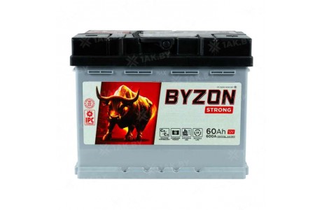 Аккумулятор BYZON (60 Ah) 600 A, 12 V Обратная, R+ L2 BYZ600S