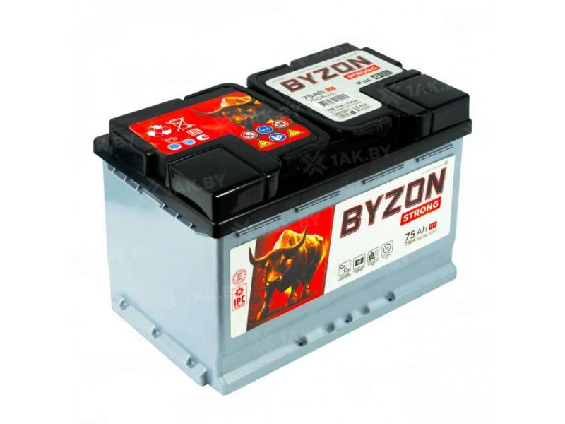 Аккумулятор BYZON (75 Ah) 750 A, 12 V Обратная, R+ L3 BYZ750S