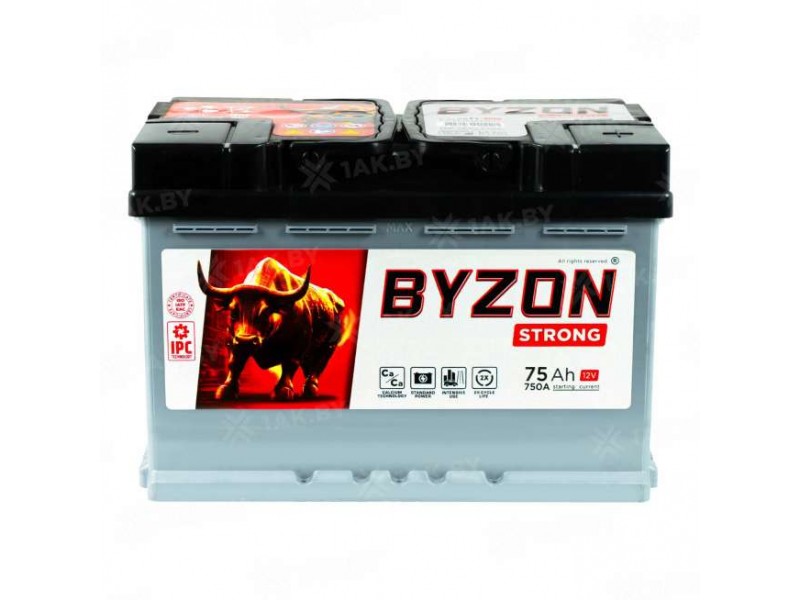 Аккумулятор BYZON (75 Ah) 750 A, 12 V Прямая, L+ L3 BYZ751S