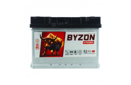 Аккумулятор BYZON (62 Ah) 600 A, 12 V Обратная, R+ LB2 BYZ620S
