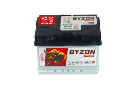 Аккумулятор BYZON (62 Ah) 600 A, 12 V Обратная, R+ LB2 BYZ620S