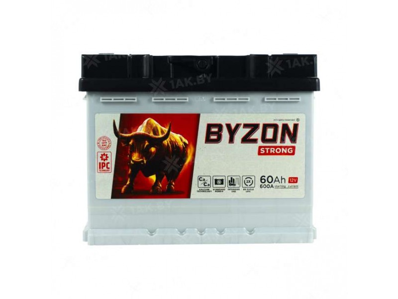 Аккумулятор BYZON (60 Ah) 600 A, 12 V Прямая, L+ L2 BYZ601S