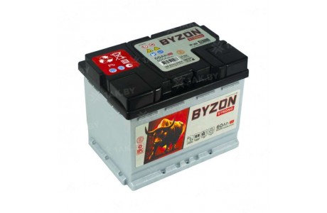 Аккумулятор BYZON (60 Ah) 600 A, 12 V Прямая, L+ L2 BYZ601S