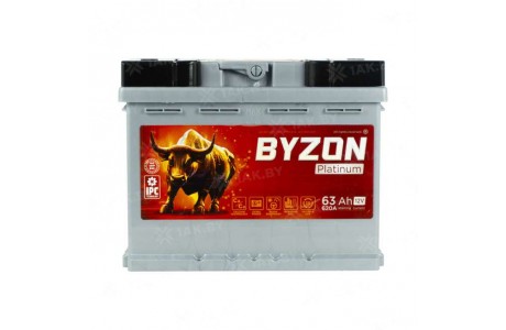 Аккумулятор BYZON (63 Ah) 620 A, 12 V Обратная, R+ L2 BYZ630P