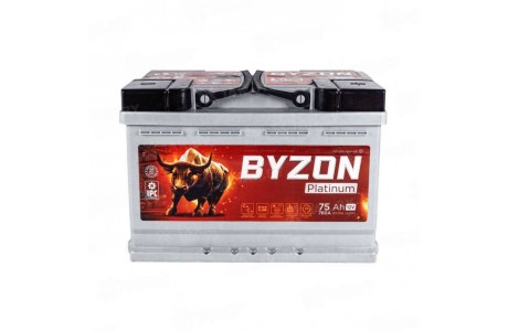 Аккумулятор BYZON (75 Ah) 760 A, 12 V Обратная, R+ L3 BYZ750P