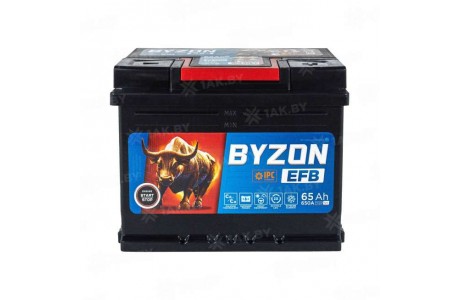 Аккумулятор BYZON EFB 65 Ah, 650 A, 12 V Обратная, R+ L2