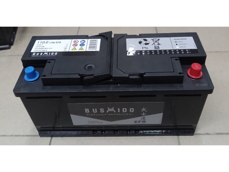 Аккумулятор Bushido EFB 110 a/h 1000A R+