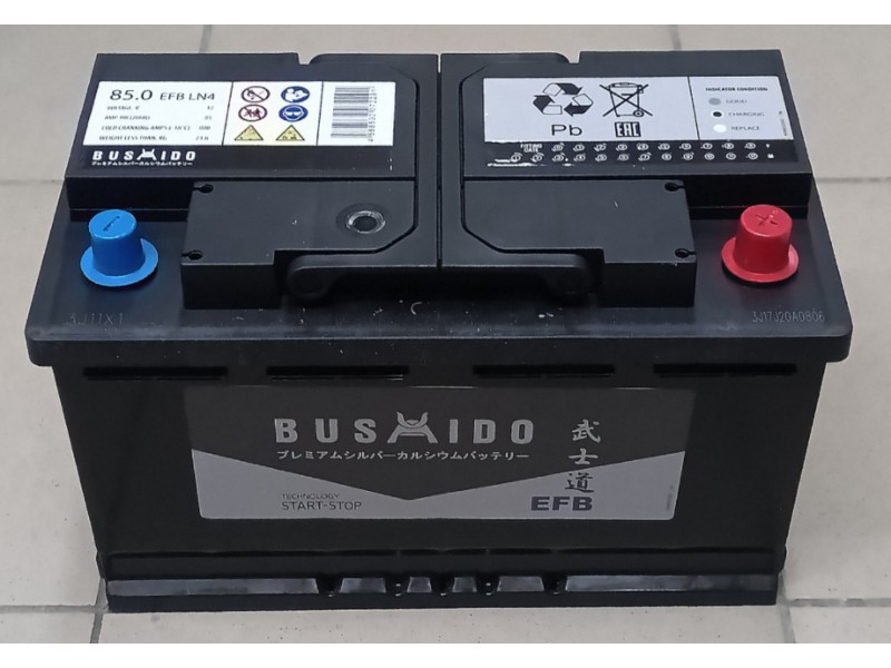 Аккумулятор Bushido EFB 85 a/h 800A R+