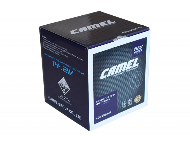 Аккумулятор Camel AGM 40 А/ч 420A