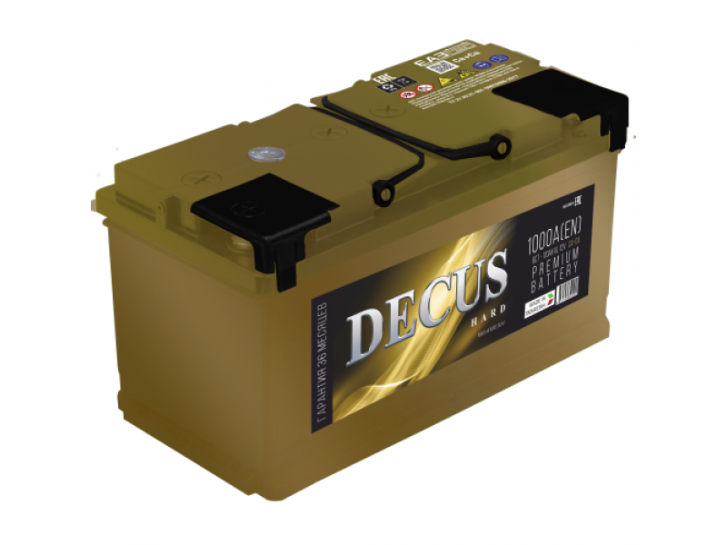 Аккумулятор Decus золото (110 Ah) 1000 А, L+ L5