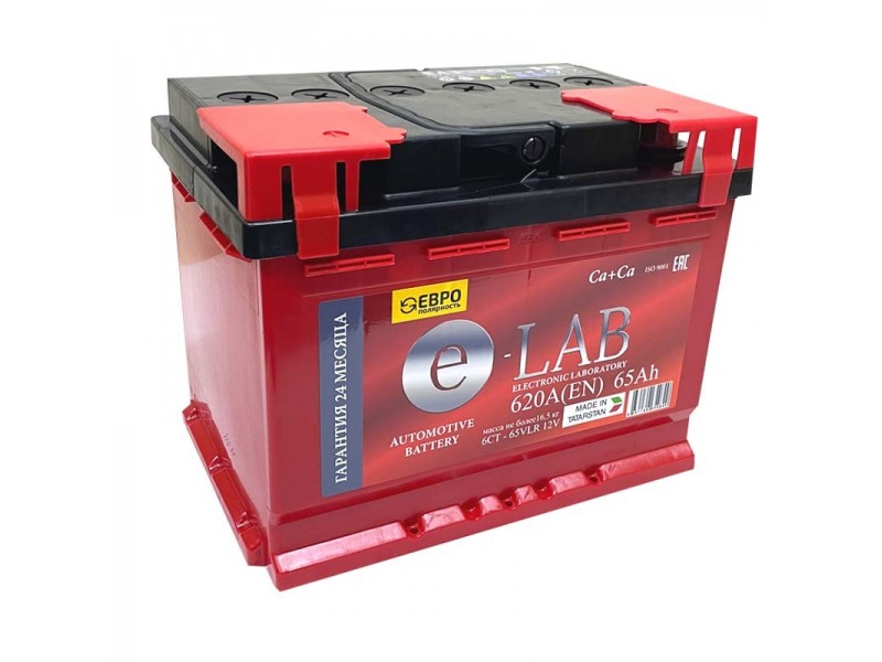 Аккумулятор E-lab 6СТ-65 (65 Ah) 620 А, L2