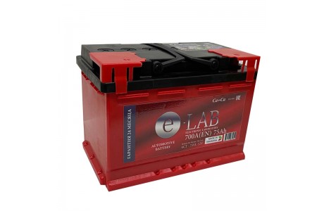 Аккумулятор E-lab 6СТ-75 (75 Ah) 700 А, L+ L3