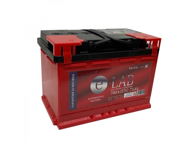 Аккумулятор E-lab 6СТ-75 (75 Ah) 700 А, L+ L3