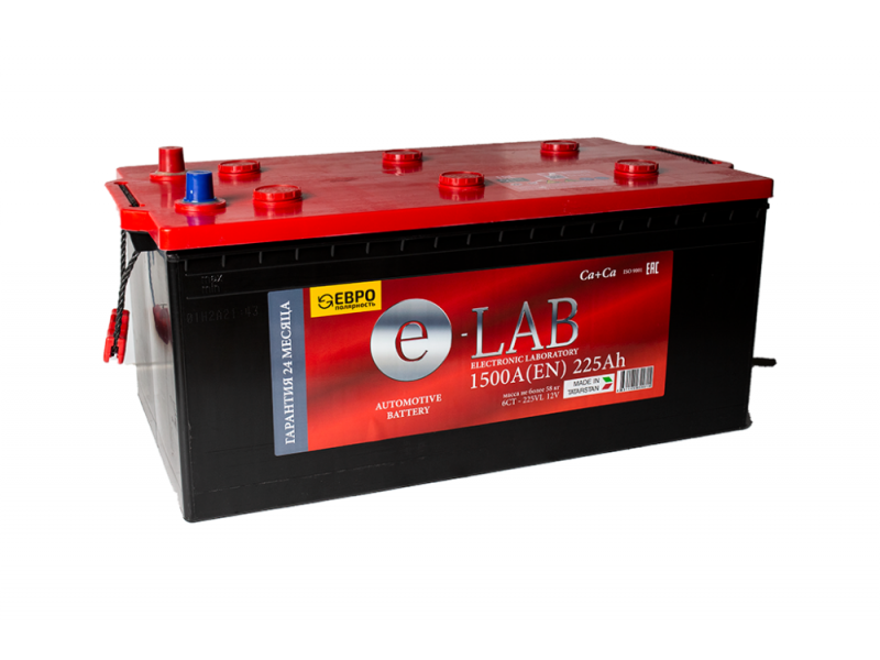 Аккумулятор E-lab 6СТ-225 (225 Ah) 1500 А, D6