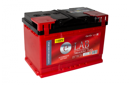 Аккумулятор E-lab 6СТ-75 (75 Ah) 700 А, L3