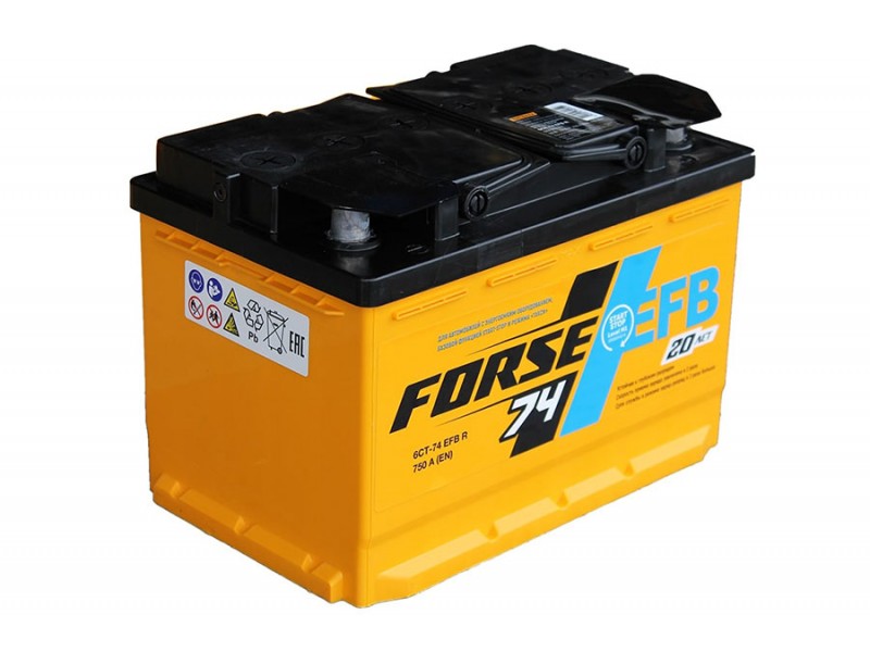 Аккумулятор Forse EFB 74 A/h 750A R+