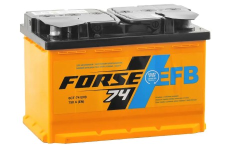 Аккумулятор Forse EFB 74 A/h 750A R+ (низкий)