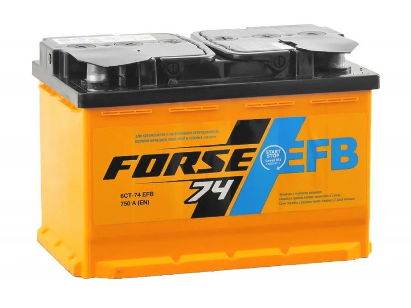 Аккумулятор Forse EFB 74 A/h 750A R+