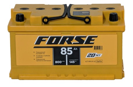Аккумулятор Forse 6СТ-85 A/h 800A R+