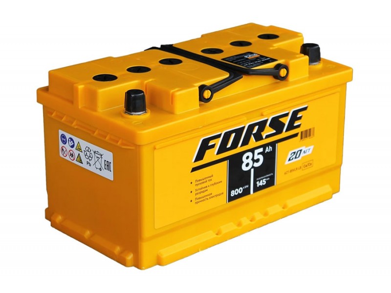 Аккумулятор Forse 6СТ-85 A/h 800A R+