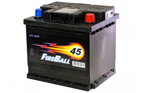 Аккумулятор FireBall 6СТ-45 A/h 410A (EN) R+