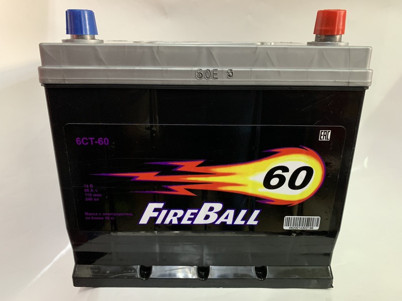 Аккумулятор FireBall Asia 60 A/h 540А (EN)