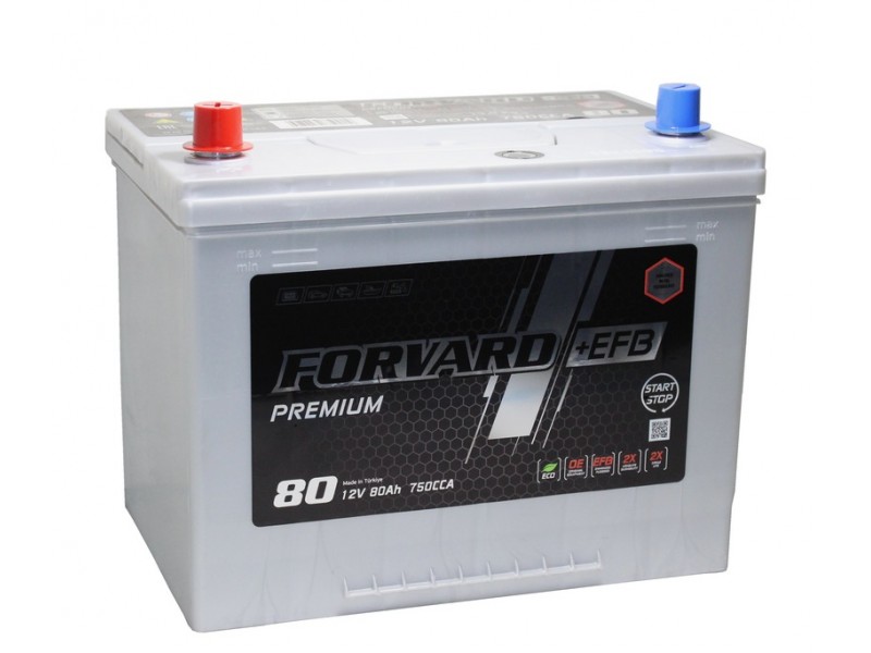 Аккумулятор Forvard +EFB Premium Asia (80 Ah) L+ D26