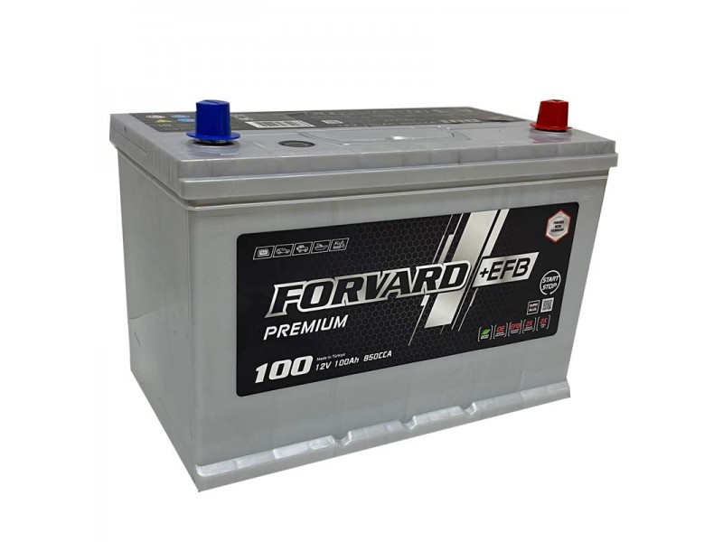 Аккумулятор Forvard +EFB Premium Asia (100 Ah) 850 А, D31