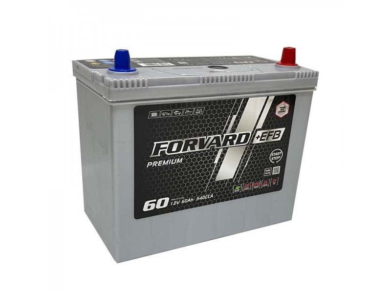 Аккумулятор Forvard +EFB Premium Asia (60 Ah) 540 А, B24