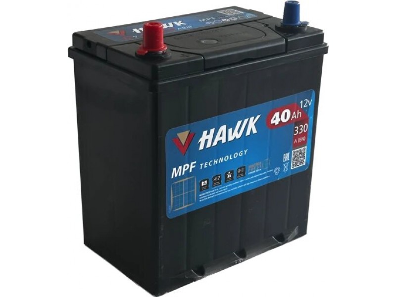 Аккумулятор HAWK Asia 40 JL+ 330A