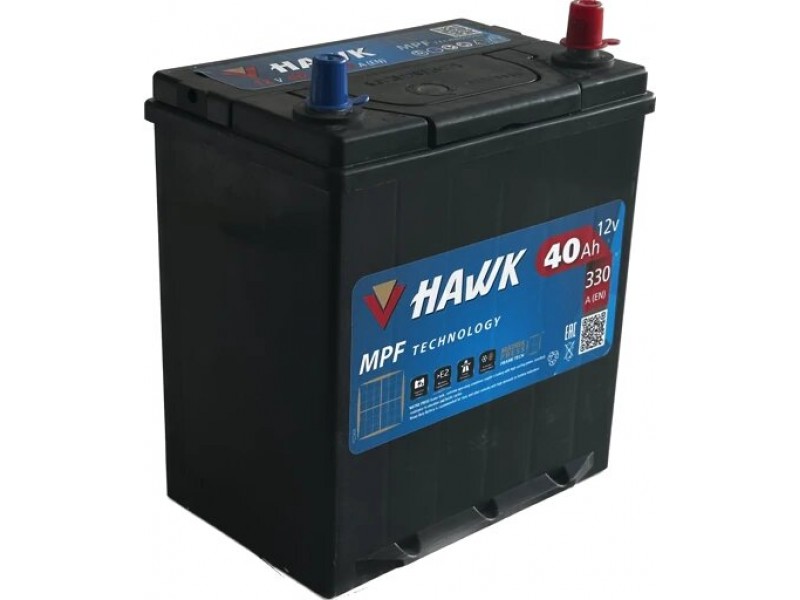 Аккумулятор HAWK Asia 40 JR+ 330A