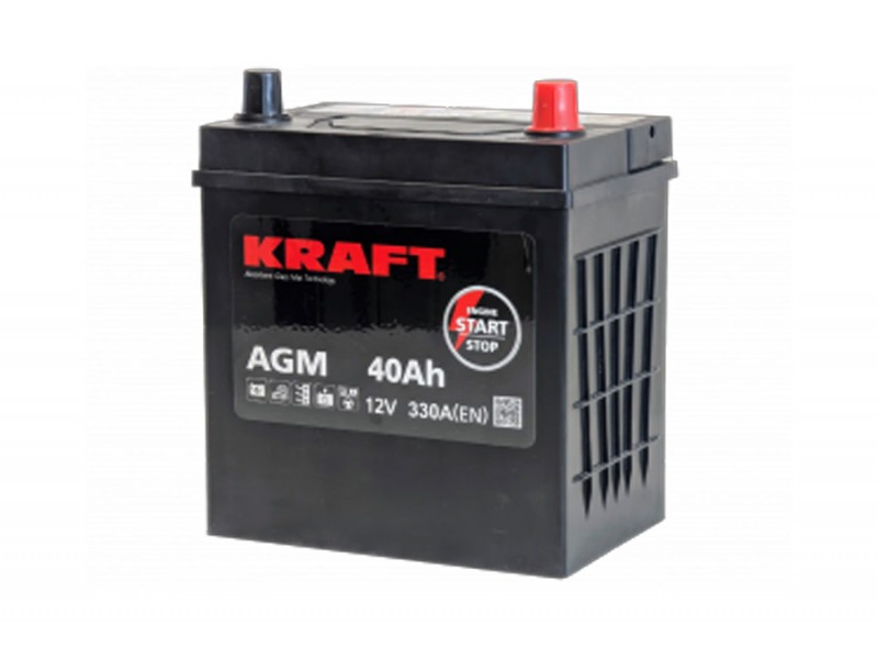 Аккумулятор KRAFT AGM 40 R+