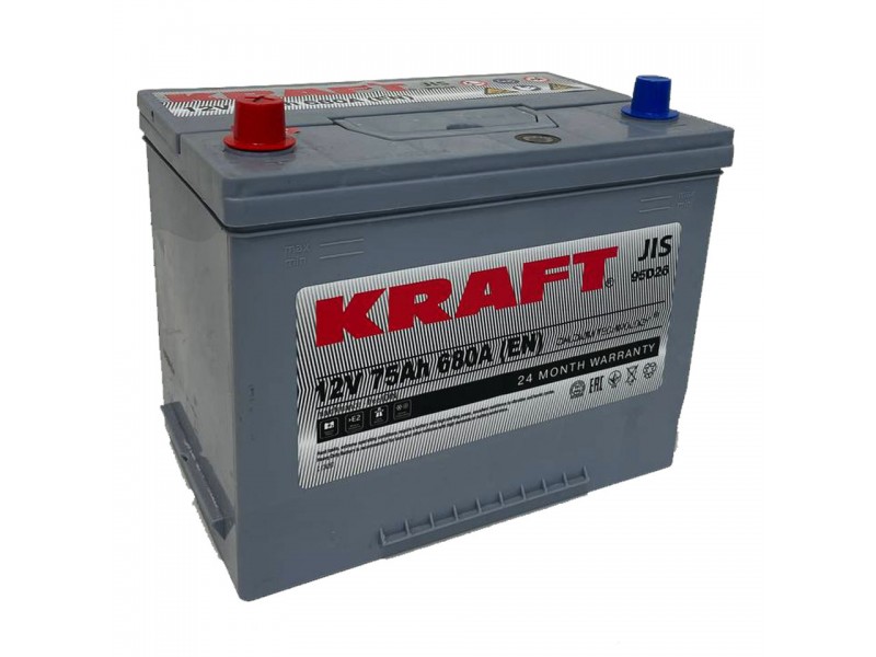 Аккумулятор KRAFT Asia 75 JL+
