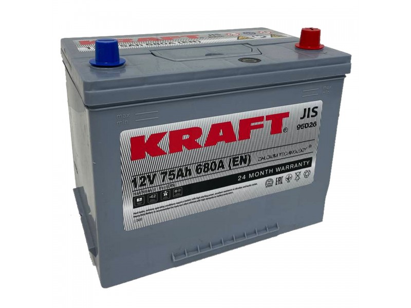 Аккумулятор KRAFT Asia 75 JR+