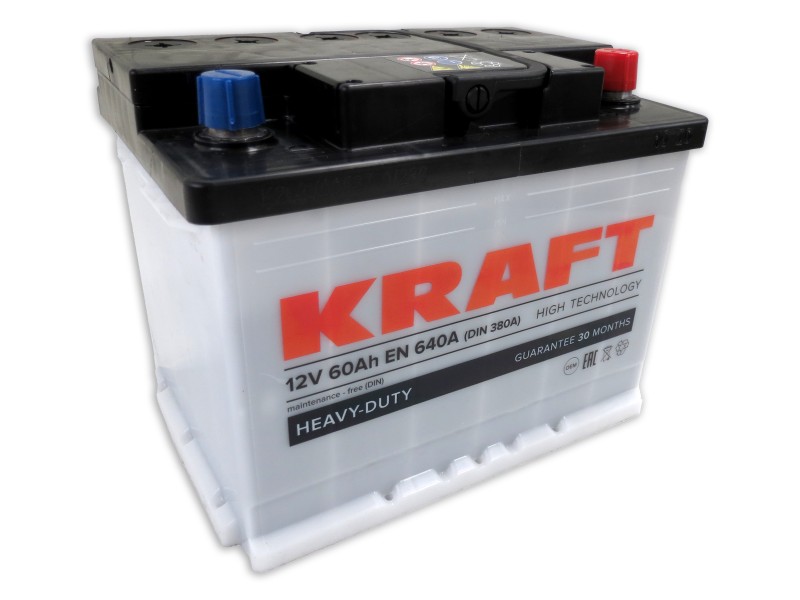 Аккумулятор KRAFT 60 R+