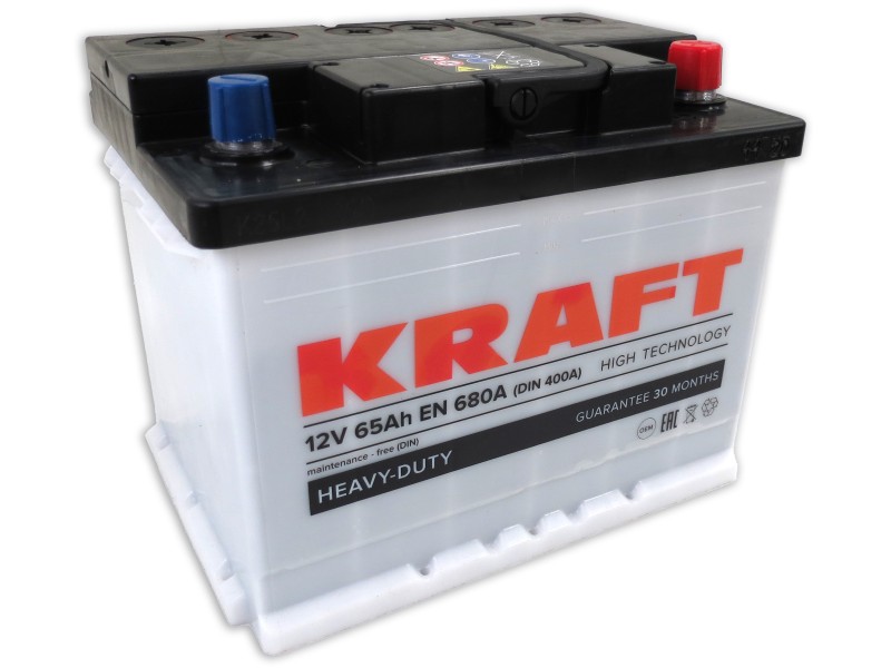 Аккумулятор KRAFT 65 R+