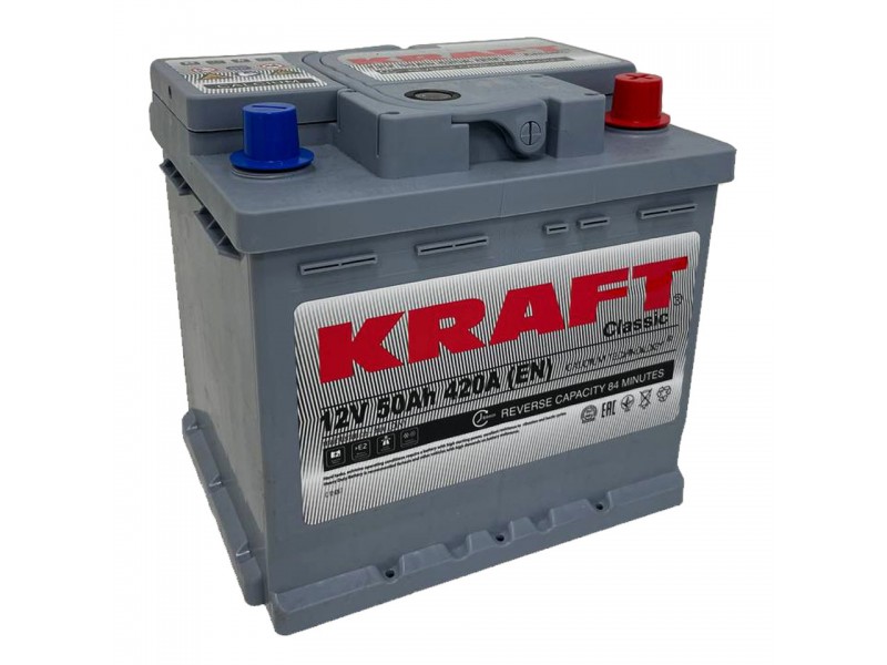 Аккумулятор KRAFT Classic 50 R+