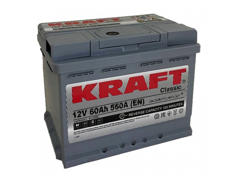 Аккумулятор KRAFT Classic 60 R+