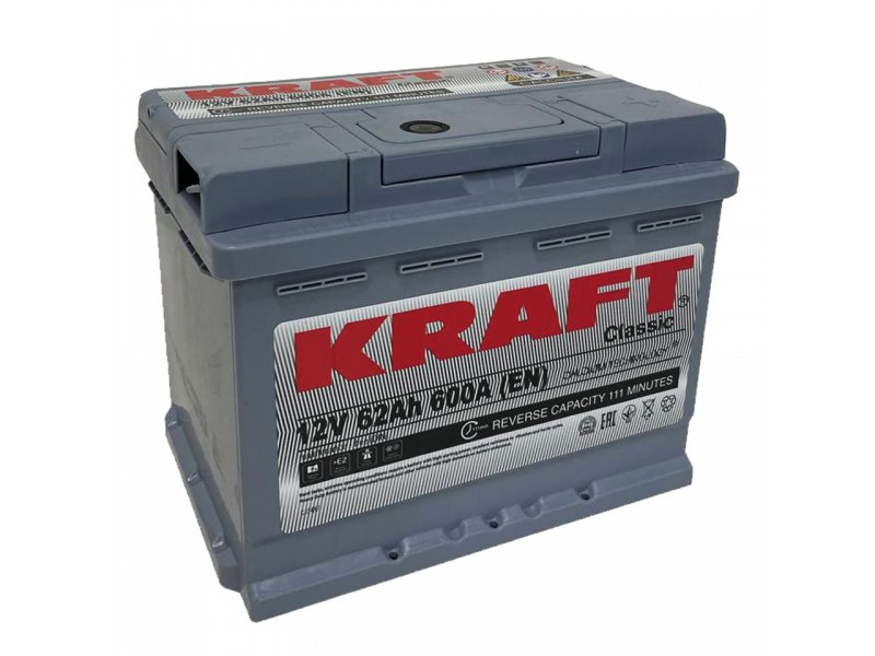 Аккумулятор KRAFT Classic 62 R+