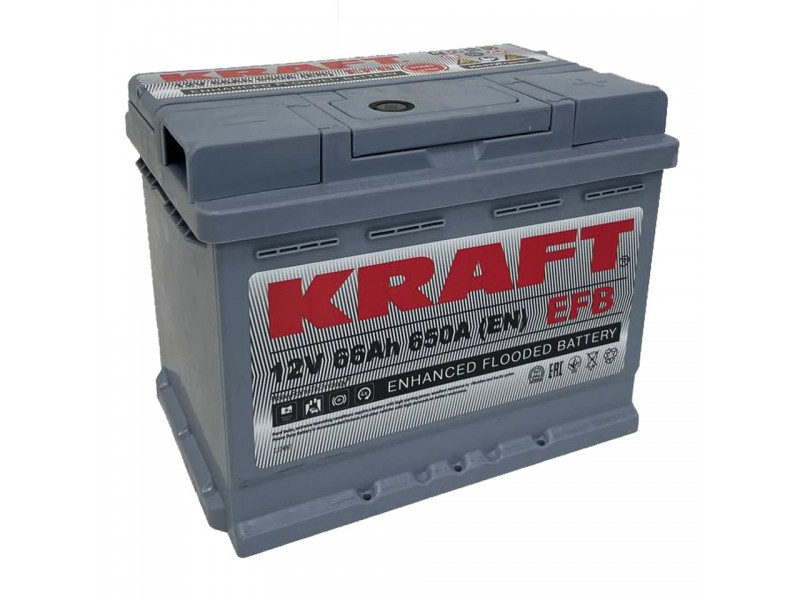 Аккумулятор KRAFT EFB 66 R+