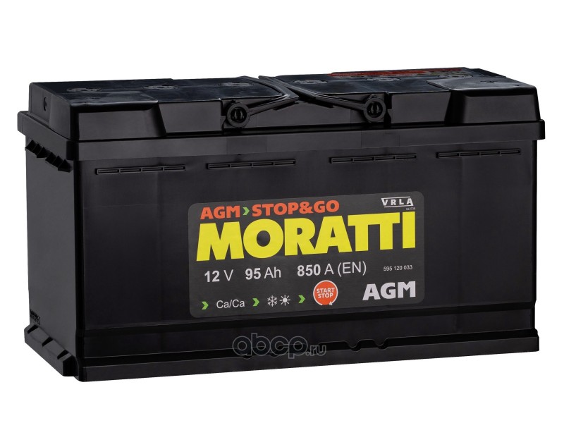 Аккумулятор Moratti AGM 95 a/h 850 A (EN) R+