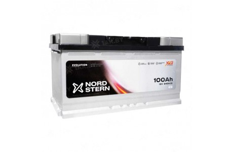 Аккумулятор NORDSTERN (100 Ah) 940 A, 12 V Обратная, R+ L5 NS1000S