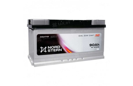 Аккумулятор NORDSTERN (90 Ah) 870 A, 12 V Обратная, R+ L5 NS900S