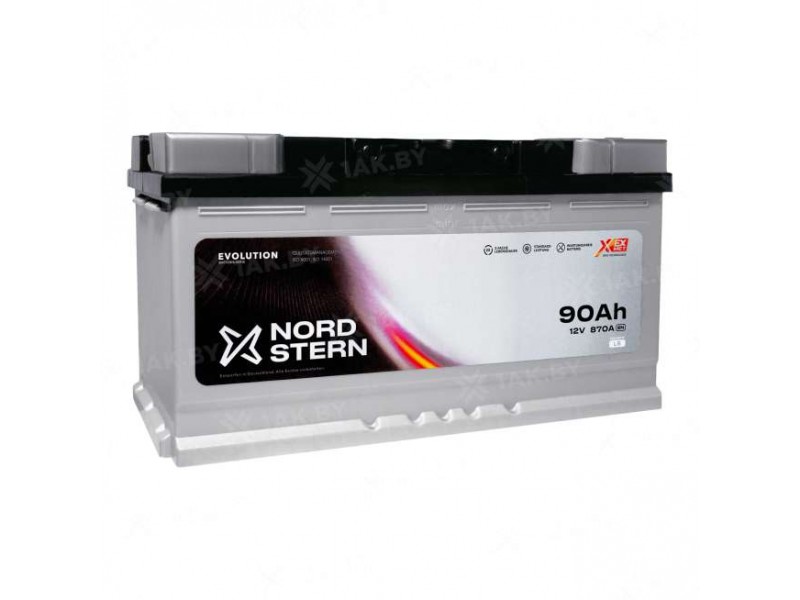 Аккумулятор NORDSTERN (90 Ah) 870 A, 12 V Обратная, R+ L5 NS900S