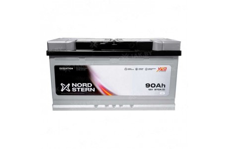Аккумулятор NORDSTERN (90 Ah) 870 A, 12 V Обратная, R+ L5 NS900S